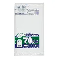 ジャパックス　容量表示入りポリ袋 70L TSN70 白半透明 10枚×40冊入