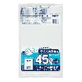 ジャパックス　容量表示入りポリ袋 45L TSN48 白半透明 10枚×80冊入