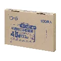 ジャパックス　容量表示入りポリ袋 45L TBN45 白半透明 100枚×6箱入