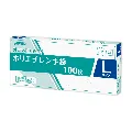 ジャパックス　LDポリエチレン手袋  PLB-03 無着色  100枚×40箱　L