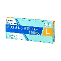 ジャパックス　外エンボスタイプ　ポリ手袋　青L200枚入　PLB-06