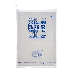 ジャパックス　LD規格袋 北海道 HLK11 透明 100枚x10冊×3箱入-1