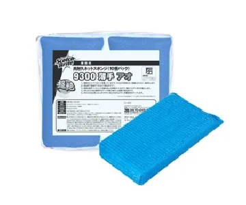 3M　高耐久ネットスポンジ No.9300 薄手 青 10個入-1