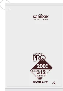日本サニパック　規格ポリ袋 吊り下げ H12H 半透明 200枚×80冊-1