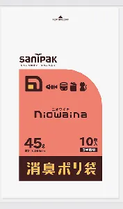 日本サニパック　ニオワイナ　消臭袋　SS45 白半透明　45L　10枚x60冊-1