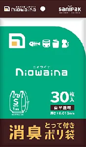 日本サニパック　ニオワイナ　消臭袋　SY17 とって付き S　7L相当　30枚x60冊-1