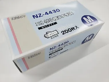 ダンロップ　粉なし　ニトリル極うす手袋　ホワイト NZ-4430　200枚入　Mサイズ x15箱入-3
