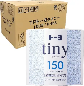 トーヨ トイレットペーパー タイニー 150m×45個 芯なし-1