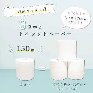 トーヨ トイレットペーパー タイニー 150m×45個 芯なし-3