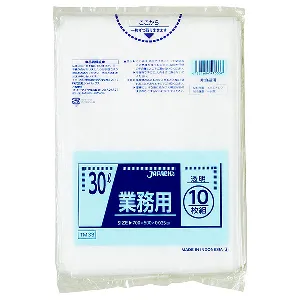 ジャパックス　スタンダード 30L TM33 透明 10枚×80冊入-1