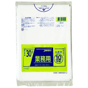 ジャパックス　スタンダード  30L TM34 半透明 10枚×80冊入-1