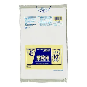 ジャパックス　スタンダード 45L P-54 半透明 10枚×50冊入-1