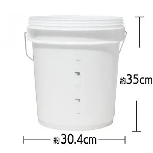 ディテール ガーズ　ダートロックバケツ　18L　クリアホワイト-2