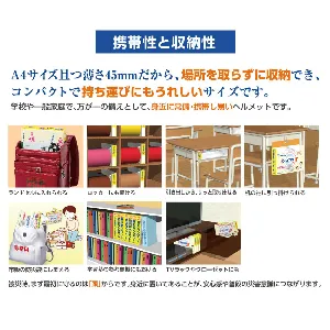 加賀産業　伸縮式ヘルメット　オサメットJr　白-3