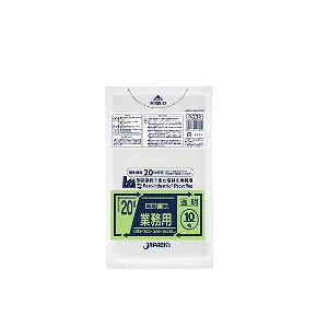 ジャパックス　環境袋策　20L P-23R　透明 10枚×60冊入-1