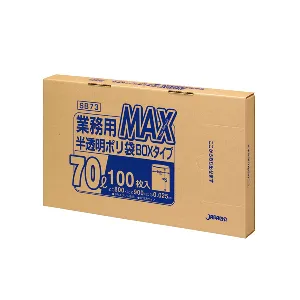 ジャパックス　MAXシリーズ 70L SB73 半透明 100枚×5箱入-1