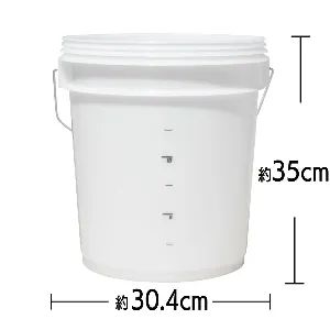 ディテール ガーズ　ダートロックバケツ　18L　ホワイト-2