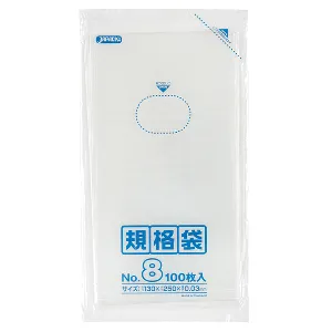 ジャパックス　LD規格袋 K-08 透明 100枚×10冊×10箱入-1