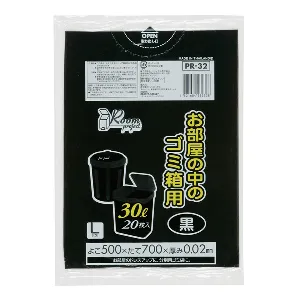 ジャパックス　プロジェクトシリーズ 30L PR32 黒 20枚×50冊入-1