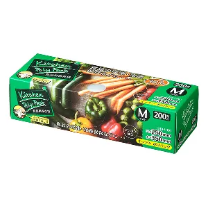 ジャパックス　保存用ポリ袋 キッチンポリパック  マチ付き SS12 半透明 200枚×20個-1