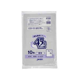 ジャパクス　環境袋策　45L RYM48　透明 10枚×60冊入-1
